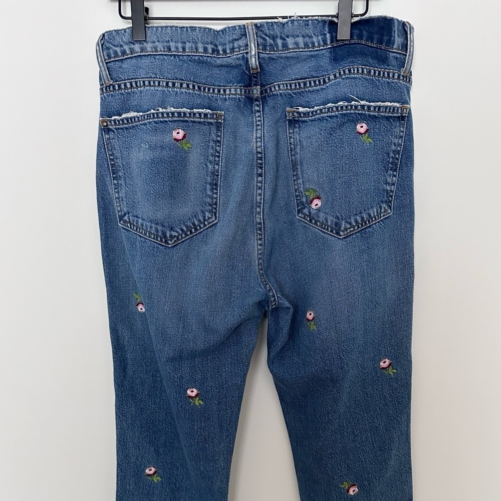 The Great The Fellow Floral Embroidered Denim Jeans - Picture 10 of 14